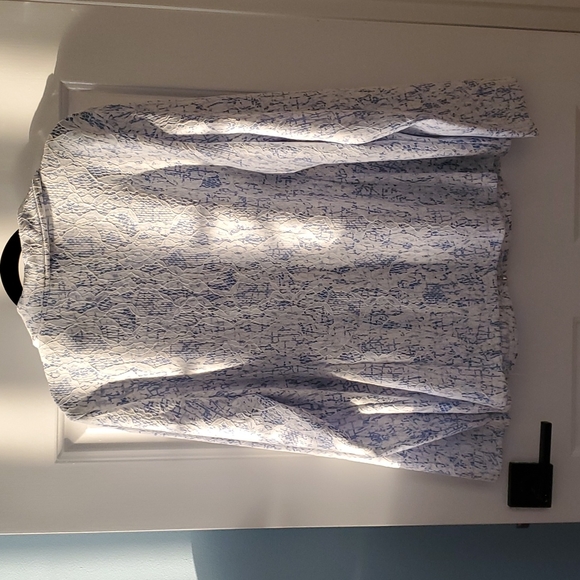 Light Blue and White Lace Jacket XL Cathy Daniels - Picture 4 of 4